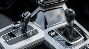 Comparison of automatic and manual gear controls